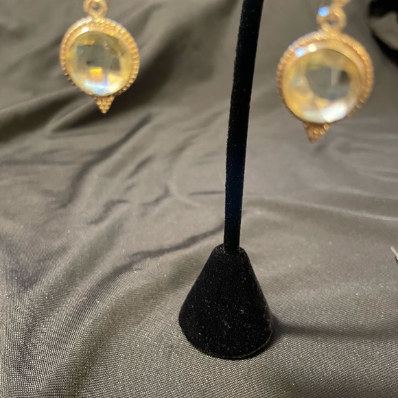 Silver citrine earrings - Picture 3 of 3